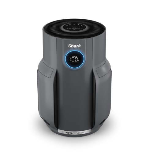 Shark NeverChange 500 St Ft HEPA Air Purifier, 5-Year HEPA-Exceeding Filter, Captures Pollutants, Pet Dander, Dust, and Smoke, HP150 Gray