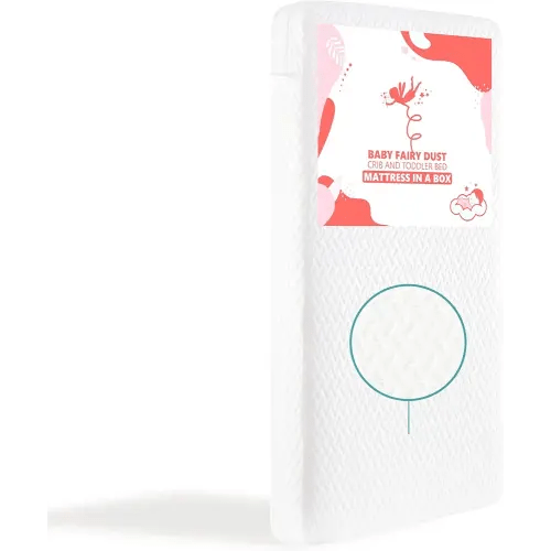 Dream On Me Baby Fairy Dust 5” Full-Size Crib & Toddler Mattress – GREENGUARD Gold & JPMA Certified, Water-Resistant Surface, Machine Washable Cover, Fits Full-Size Cribs & Toddler Beds