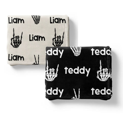 Rad Skelly - Personalized Blanket – The Little Lemons Company
