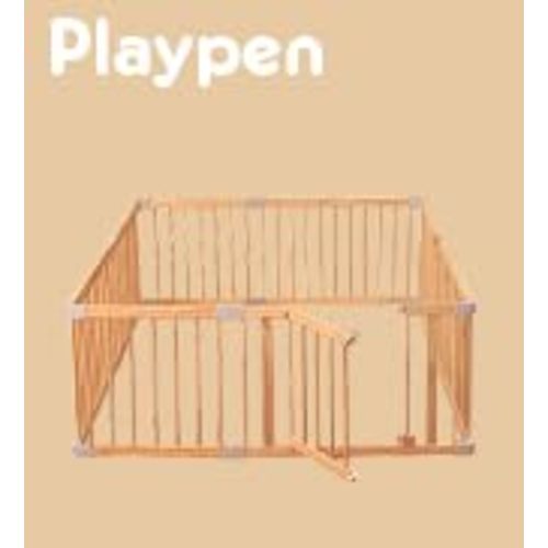 Baby Gate Playpen Baby Fence for Babies and Toddlers Baby Play Yards for Play Area (Large)