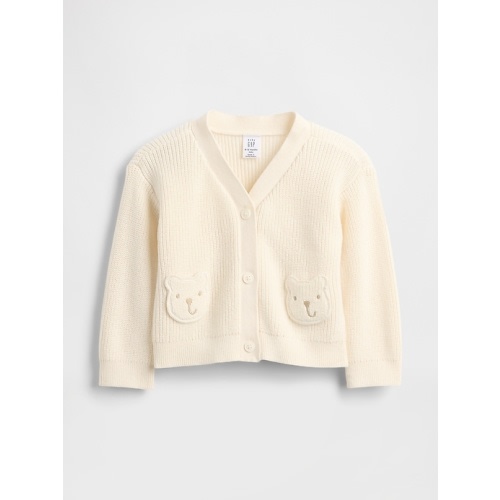 Baby Bear Pocket Cardigan Sweater