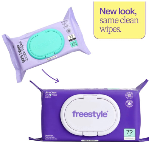 Freestyle Soft Baby Wipes for Sensitive Skin, Unscented, 9 Flip Top Packs, 648 Total Count