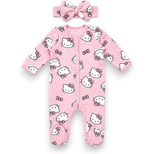 Hello Kitty Baby Pajamas and Onesies, Newborn Footie, Baby Girl Clothes