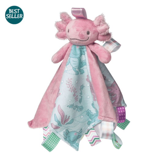 Quail & Co. Children's Boutique Taggies blanket - lizzy axolotl