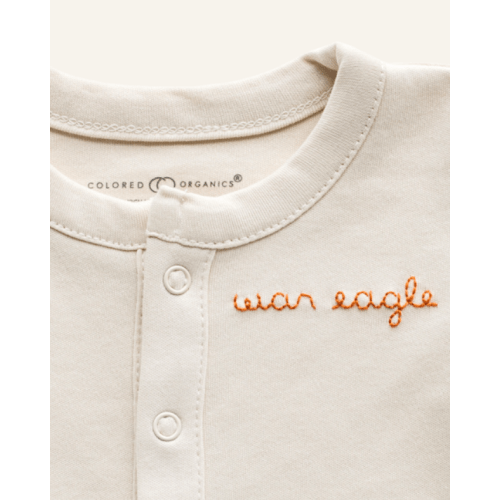HAND-STITCHED WAR EAGLE FOOTIE - 6-12m / war eagle