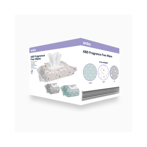 480 Pack Fragrance Free Wipes
