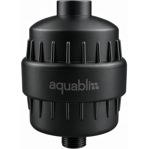 Aquabliss SF100 Daily Revitalize Shower Filter - Matte Black | Vitamin C shower filter, vitamins and minerals infusion, softer-feeling skin, healthier hair, SF100