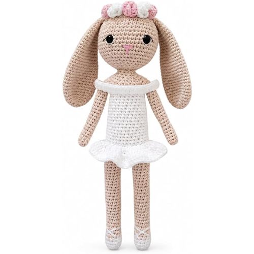 Binnies Stuffed Soft Bunny for Kids – Handmade Crochet Rabbit Toy – Long-Lasting Toddler Comfort Toy – Thoughtful Gift for Girls & Bunny Lovers