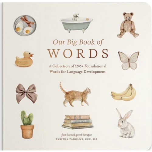 Our Big Book of First Words: A Collection of 100+ Foundational Words for Language Development (Tabitha Paige Children's Book Series)