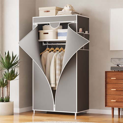 Bedroom Cloth Wardrobe Storage Cabinet with Shelves