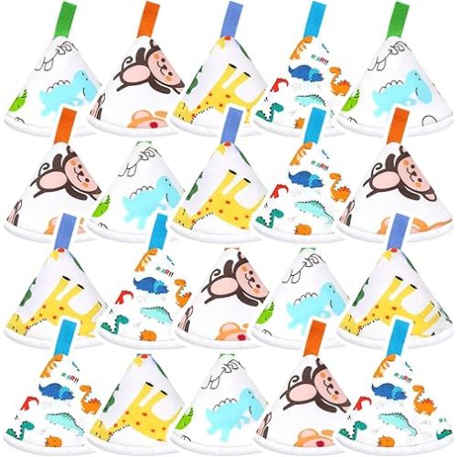 20 Pcs Baby Boy Pee Shield Cover,Pee Covers Baby Boy Pee Cap, Reusable Pee Shield for Baby Boy Water Absorption Diaper Changing Accessory for Boys Newborn Birthday Gift (Dinosaur)