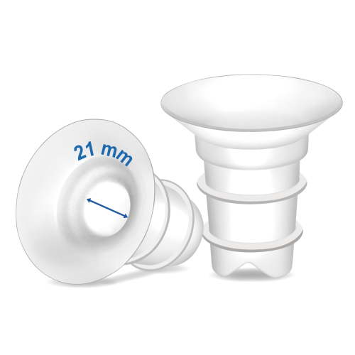 Maymom Flange Inserts 21mm Compatible with Spectra, Medela 24mm Shields, Momcozy S9 Pro/S12 Pro, Willow Wearable Cup. Compatible with Medela Freestyle, Harmony, to Reduce 24mm Down to 21mm; 2pc