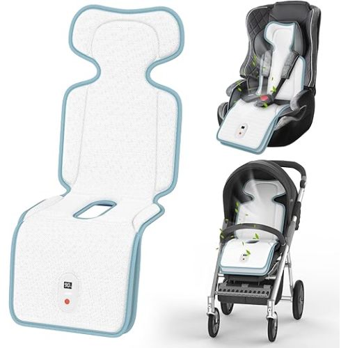 Baby Stroller Cooling Pad,Car Seat Cooler with 2 Built-in Blowers | Up to 10h Runtime & 10000mAh Battery | 3-Speed Adjustable Cooler Pad for Infants,Toddlers | Summer Outdoor Baby Essentials