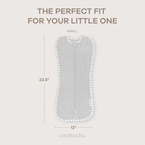 Easy Zipper Swaddle Blankets in Grey – Comfy Cubs