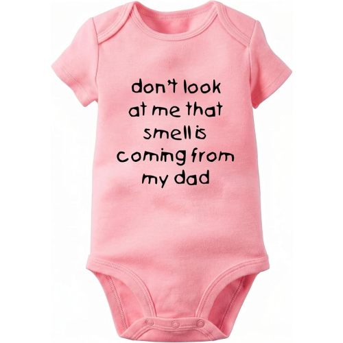 Rocksir Funny Slogan Super Soft Cotton Comfy Baby Short Sleeve Bodysuit