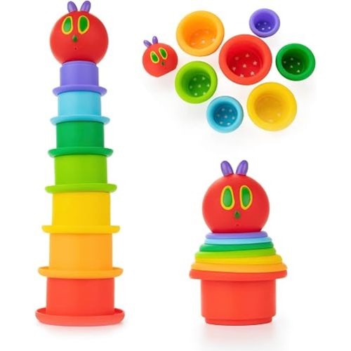 World of Eric Carle The Very Hungry Caterpillar Stacking Cup Set with Caterpillar Head