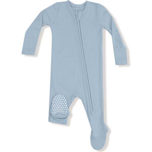 2 Way Zipper Footie Basics, Niagara Mist - Angel Dear | Maisonette