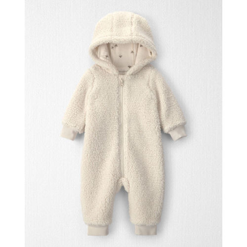 Baby Recycled Teddy Fleece Hooded Jumpsuit - Little Planet | Carter's