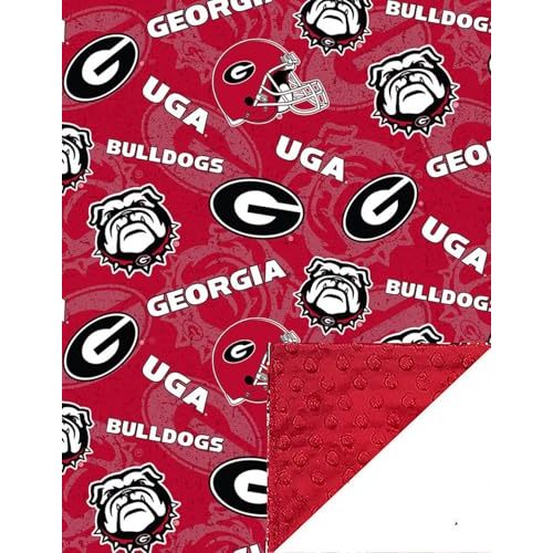 Future Tailgater Georgia Bulldogs Minky Blanket Throw 42" W x 36" L