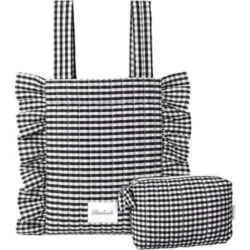Abbylike Plaid Stroller Bag Stroller Organizer