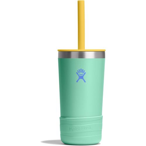Hydro Flask Kids 12 Oz Tumbler with Lid and Straw for School - Insulated Stainless Steel in Mermaid Green