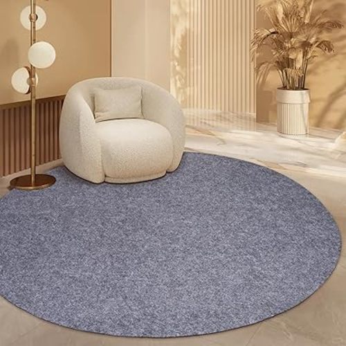 Waterproof Rug Pad Round 1/4Thick Waterproof Non-Slip Rug Pad， Pad for Hardwood Floors， Rug Pads for All Floors and Finishes, Keeps Carpets in Place Soft and Safe（7TF）
