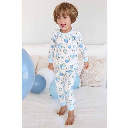 Party Time Two Piece Pajama Set | Blue