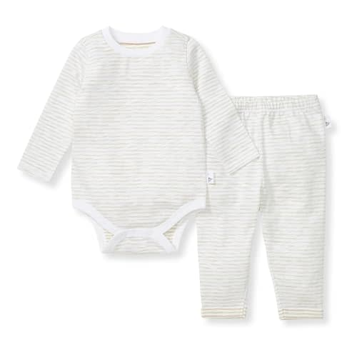 Burt's Bees Baby Unisex Bodysuit and Pant Set, 100% Organic Cotton