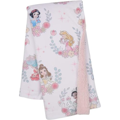 Lambs & Ivy Disney Princesses Baby Blanket - Ariel, Snow White, Cinderella