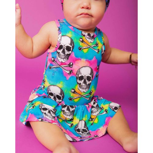 Dead Serious Racer Back Ruffle Dress