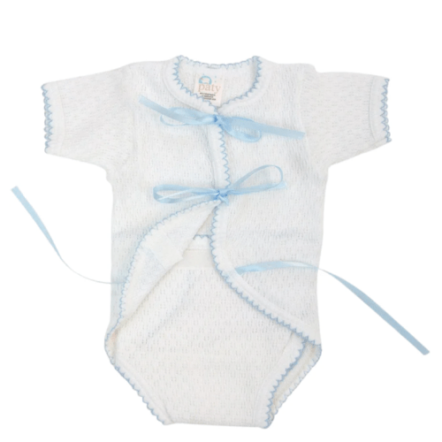 Paty Creeper with Ribbon Ties | Posh Tots Children's Boutique