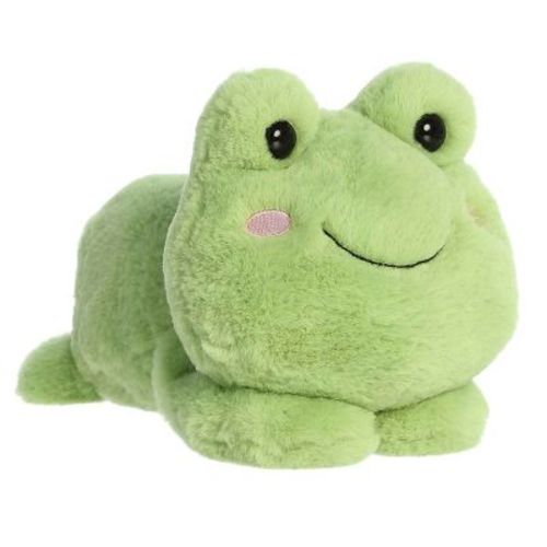 Aurora Small Fovo Frog Too Cute Playful Stuffed Animal Green 9"