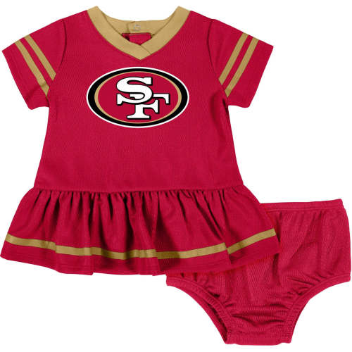 2-Piece Baby Girls San Francisco 49ers Dress & Diaper Cover Set – Gerber Childrenswear