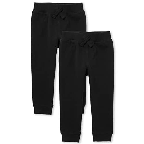 The Children's Place Baby Boys' Active Fleece Jogger Pants 2 Pack