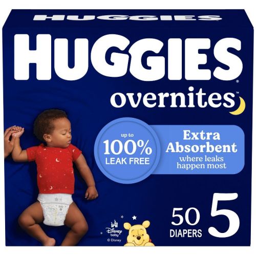 Huggies Overnites Nighttime Baby Diapers – (Select Size and Count)