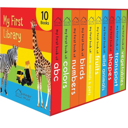 My First Library: Boxset of 10 Board Books for Kids