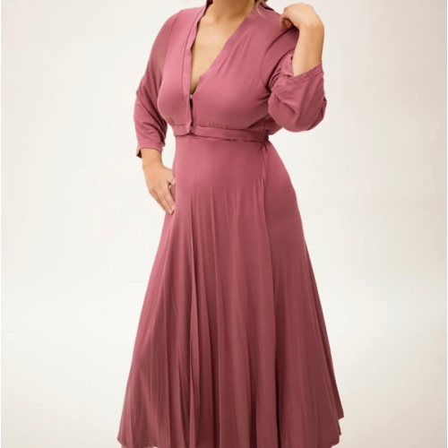Lila Labor & Postpartum Gown in Dusty Rose