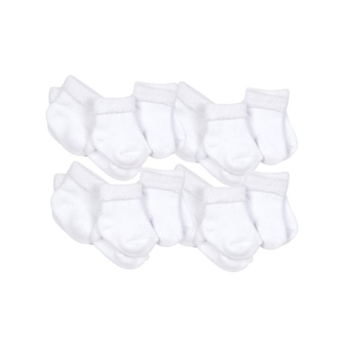 Gerber Baby Boy or Girl Gender Neutral Terry Bootie Wiggle-Proof Socks, 12-Pack (Newborn-0/6 Months) - Gerber Baby Boy or Girl Gender Neutral Terry Bootie Wiggle-Proof Socks, 12-Pack (Newborn-0/6 Months)