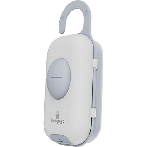 Diaper Bag Wipe Dispenser Blue | 3-in-1 Portable Diaper Caddy Organizer, Baby Wipe Holder with Disposable Bags | Baby Essentials for Newborns, Toddlers, Travel & Baby Shower Gifts