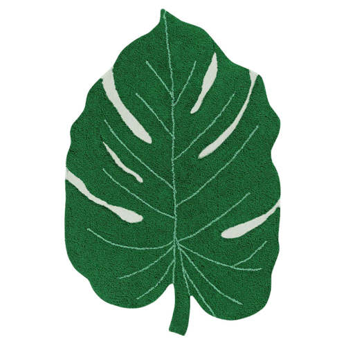 Lorena Canals Monstera Leaf Washable Rug | Modern Nursery™
