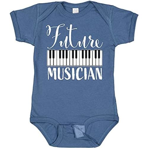 inktastic Future Musician- Piano Music Baby Bodysuit