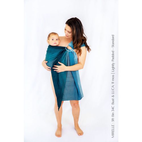 Green Ombré Lightly Padded Ring Sling