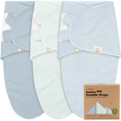 3pk Soothe Baby Swaddles - Glacier