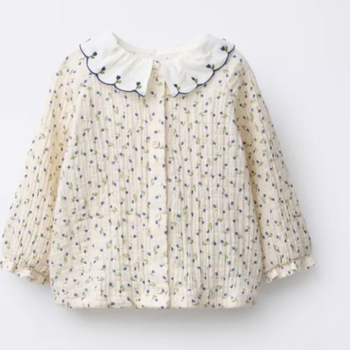 FLORAL TEXTURED SHIRT - Ecru | ZARA United States