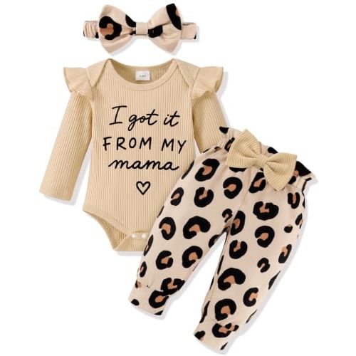 Baby Girl Clothes Newborn Infant Long Sleeve Outfits Fall Romper 3 Piece