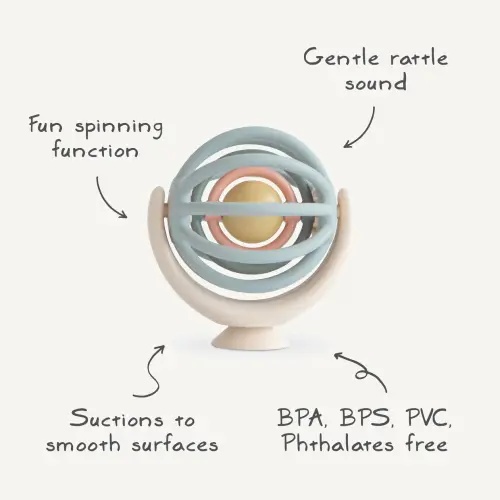 Mushie Suction Spinner Ball