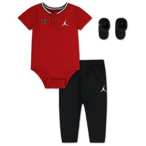 Baby Boys' Jumpman Bodysuit, Pants and Socks, 3-Piece Set