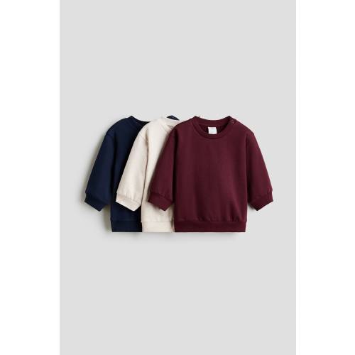 3-PACK COTTON SWEATSHIRTS