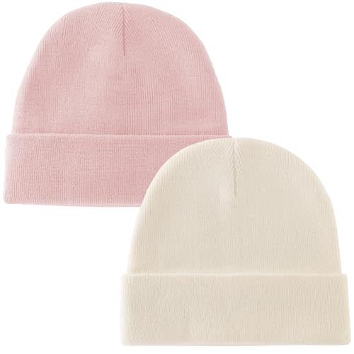ROYBENS 100% Cotton Baby Beanie Cute Toddler Winter Hat Boys Girls Kids Soft Warm Knit Cuffed Caps Beanies for 0-8 Years