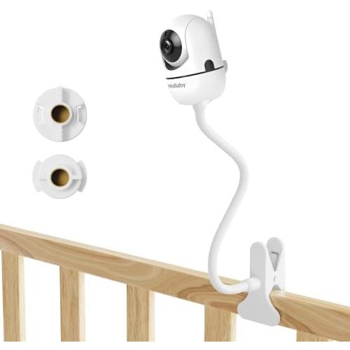 NUOTUN Baby Monitor Crib Clip Mount, 16.1" Flexible Gooseneck Camera Holder